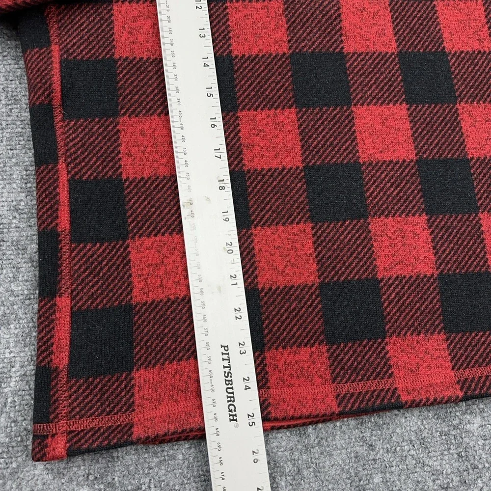 The North Face Novelty Gordon Lyons 1/4 Zip Men's Large Red Buffalo Plaid Fleece